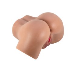 Реалистичный мастурбатор вагина-анус с вибрацией Crazy Bull Hailey, мулатка-foto3