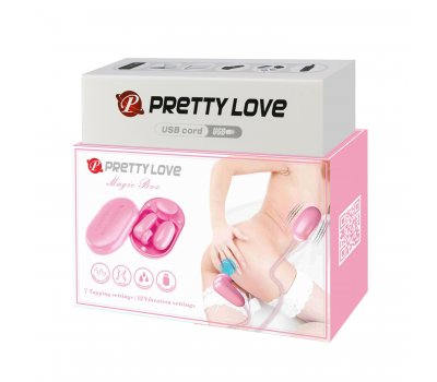 Стимулятор с вибропулей на пульте управления Pretty Love Magic Box