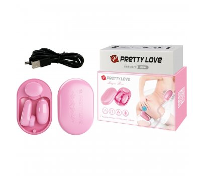 Стимулятор с вибропулей на пульте управления Pretty Love Magic Box