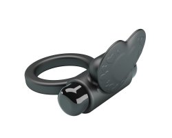 Эрекционное виброкольцо Vibrant Penis Ring Debonaire, черное-foto7