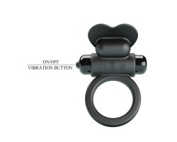 Эрекционное виброкольцо Vibrant Penis Ring Debonaire, черное-foto3