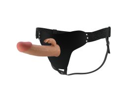 Фаллопротез с клиторальным стимулятором на трусиках Harness Briefs Mavis, 22,8 см, Ø 3,4 см-foto2