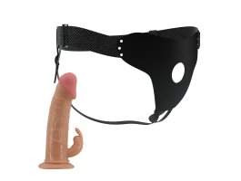 Фаллопротез с клиторальным стимулятором на трусиках Harness Briefs Mavis, 22,8 см, Ø 3,4 см-foto4