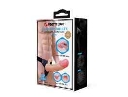 Фаллопротез с клиторальным стимулятором на трусиках Harness Briefs Mavis, 22,8 см, Ø 3,4 см-foto9