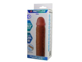 Удиняющая насадка Pretty Love Nile, мулат, 16,5 см, Ø 3,7 см-foto6