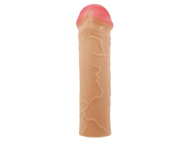 Удиняющая насадка Pretty Love Nile, телесный, 16,5 см, Ø 3,7 см-foto2