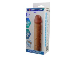 Удиняющая насадка Pretty Love Nile, телесный, 16,5 см, Ø 3,7 см-foto6