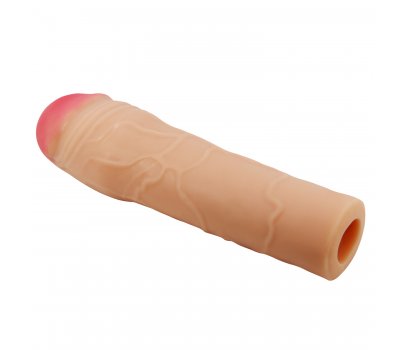 Удиняющая насадка Pretty Love Chane, телесный, 18 см, Ø 3,9 см
