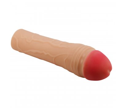 Удиняющая насадка Pretty Love Chane, телесный, 18 см, Ø 3,9 см