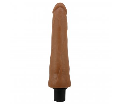 Вибратор с эффектом скользящей кожи Pretty Love Sliding Skin Alfredo, мулат, 25 см, Ø 4 см