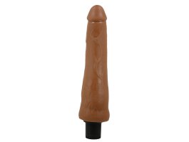 Вибратор с эффектом скользящей кожи Pretty Love Sliding Skin Alfredo, мулат, 25 см, Ø 4 см-foto3