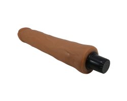 Вибратор с эффектом скользящей кожи Pretty Love Sliding Skin Alfredo, мулат, 25 см, Ø 4 см-foto8
