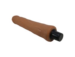 Вибратор с эффектом скользящей кожи Pretty Love Sliding Skin Alfredo, мулат, 25 см, Ø 4 см-foto8