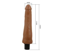 Вибратор с эффектом скользящей кожи Pretty Love Sliding Skin Alfredo, мулат, 25 см, Ø 4 см-foto6