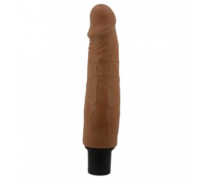 Вибратор с эффектом скользящей кожи Pretty Love Sliding Skin Waldorf, мулат, 21,5 см, Ø 4 см