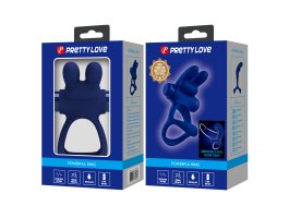 Эрекционное виброкольцо Pretty Love Powerful Ring с ушками и петлей на мошонку-foto11