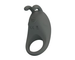 Перезаряжаемое черное эрекционное кольцо «Master Ring»-foto4