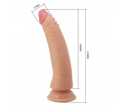 Фаллоимитатор Pretty Love Kable Sliding Skin, телесный, 21 см, Ø 3,7 см