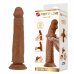 Реалистичный фаллоимитатор на присоске Sharife Sliding Skin, мулат, 25,4 см, Ø 4,8 см