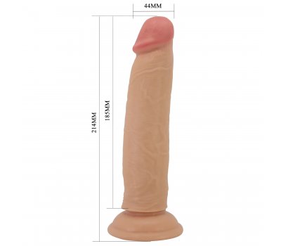 Реалистичный фаллоимитатор на присоске Keon Sliding Skin, телесный, 21,4 см, Ø 4,4 см