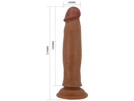Реалистичный фаллоимитатор на присоске Keon Sliding Skin, мулат, 21,4 см, Ø 4,4 см-foto7