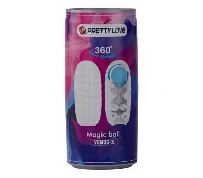 Мастурбатор в банке с вращающимся шариком Magic Ball