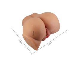 Реалистичный мастурбатор вагина-анус с вибрацией Crazy Bull Emilia, мулатка-foto3