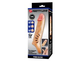 Удлиняющая насадка с петлей и тремя вставками Pretty Love Hartman, телесная-foto3