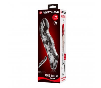 Удлиняющая насадка на пенис +5 см Penis Sleeve Wayde