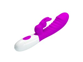Вибратор с клиторальным стимулятором Pretty Love Naughty Bunny, 19,8 см, Ø 3,6 см-foto10
