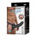 Силиконовый фаллопротез на ремнях Harness Briefs Landon, черный, 17,1 см, Ø 4,5 см
