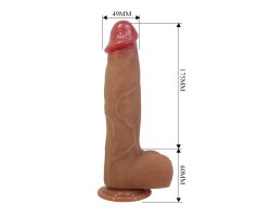 Реалистичный фаллоимитатор из силикона Pretty Love Orton, 23,5 см, Ø 4,9 см-foto4