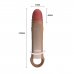Удлиняющая насадка на пенис с вибрацией +4 см Penis Sleeve, мулат