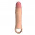 Удлиняющая насадка на пенис с вибрацией +4 см Penis Sleeve, телесный Удлиняющая насадка на пенис с вибрацией +4 см Penis Sleeve, телесный