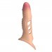 Удлиняющая насадка на пенис с вибрацией +4 см Penis Sleeve, телесный Удлиняющая насадка на пенис с вибрацией +4 см Penis Sleeve, телесный