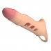 Удлиняющая насадка на пенис с вибрацией +4 см Penis Sleeve, телесный Удлиняющая насадка на пенис с вибрацией +4 см Penis Sleeve, телесный