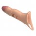 Удлиняющая насадка на пенис с вибрацией +4 см Penis Sleeve, телесный Удлиняющая насадка на пенис с вибрацией +4 см Penis Sleeve, телесный