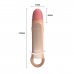 Удлиняющая насадка на пенис с вибрацией +4 см Penis Sleeve, телесный Удлиняющая насадка на пенис с вибрацией +4 см Penis Sleeve, телесный