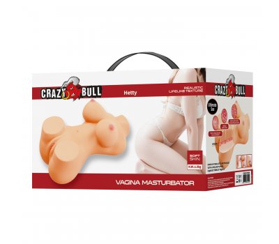 Мастурбатор мини-торс с вагиной и анусом Crazy Bull Hetty