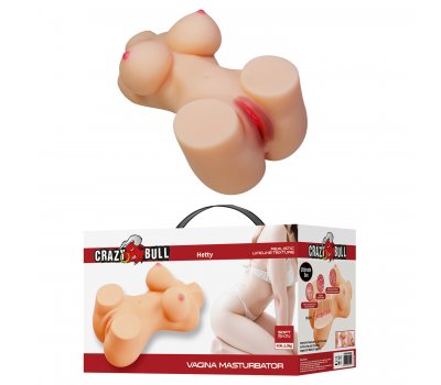 Мастурбатор мини-торс с вагиной и анусом Crazy Bull Hetty
