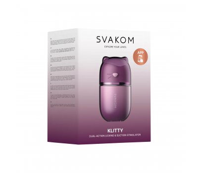 Вакуумный симулятор Svakom «Klitty» с эффектом язычка и вибрацией Вакуумный симулятор Svakom «Klitty» с эффектом язычка и вибрацией