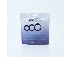 Набор эрекционных колец Svakom «Triooo», синий, Ø 2,8 см, Ø 3,4 см, Ø 4 см-foto2