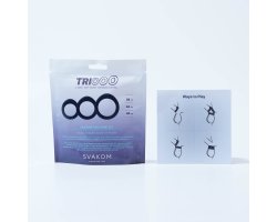 Набор эрекционных колец Svakom «Triooo», синий, Ø 2,8 см, Ø 3,4 см, Ø 4 см-foto4
