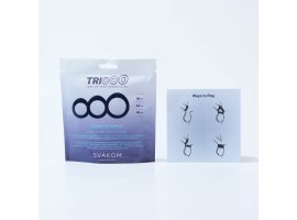 Набор эрекционных колец Svakom «Triooo», синий, Ø 2,8 см, Ø 3,4 см, Ø 4 см-foto4