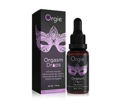 Возбуждающий гель для клитора Orgie Orgasm Drops, с разогревающим эффектом, 30 мл