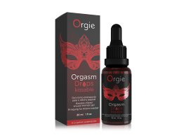 Возбуждающий съедобный гель для клитора Orgie Orgasm Drops Kissable, 30 мл