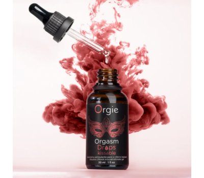 Возбуждающий съедобный гель для клитора Orgie Orgasm Drops Kissable, 30 мл