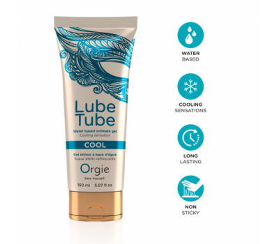 Интимный гель с охлаждающим эффектом Orgie Lube Tube Cool, 150 мл Интимный гель с охлаждающим эффектом Orgie Lube Tube Cool, 150 мл