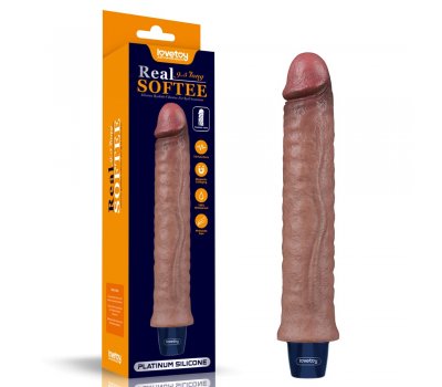 Реалистичный перезаряжаемый вибратор Real Softee 24,5 см, Ø 4 см Реалистичный перезаряжаемый вибратор Real Softee 24,5 см, Ø 4 см