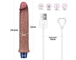 Реалистичный перезаряжаемый вибратор Real Softee 24,5 см, Ø 4 см-foto11